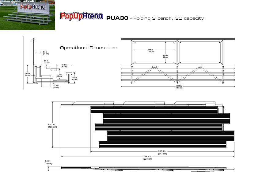 BLEACHER SEATING PopUpArena